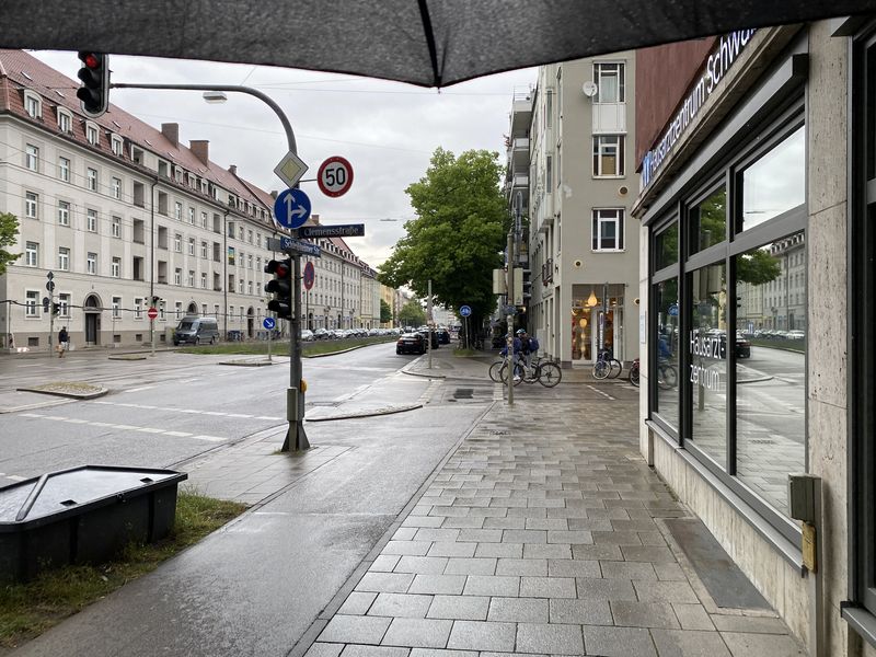 Munich Rainy Street