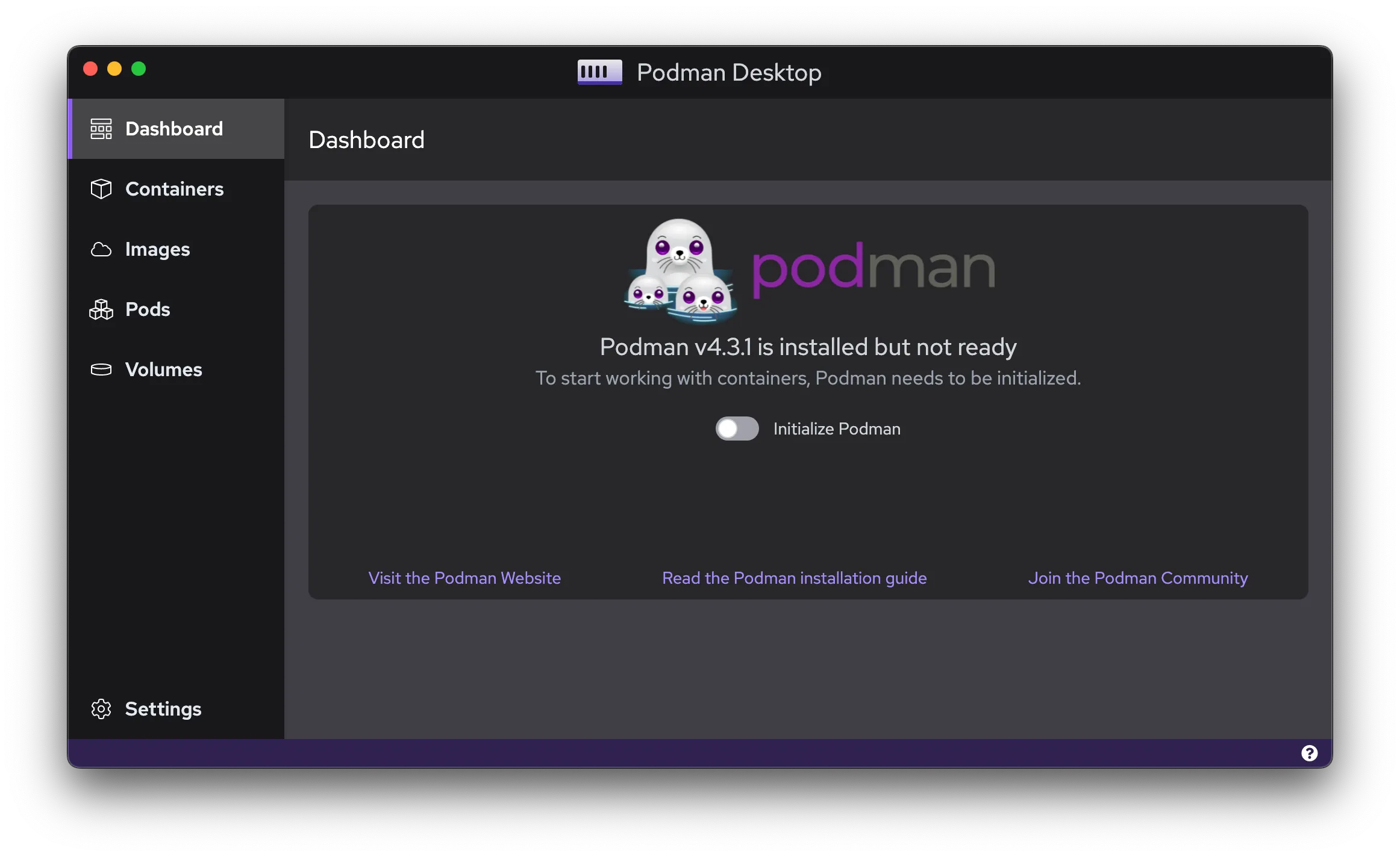 casks-screenshots podman-desktop